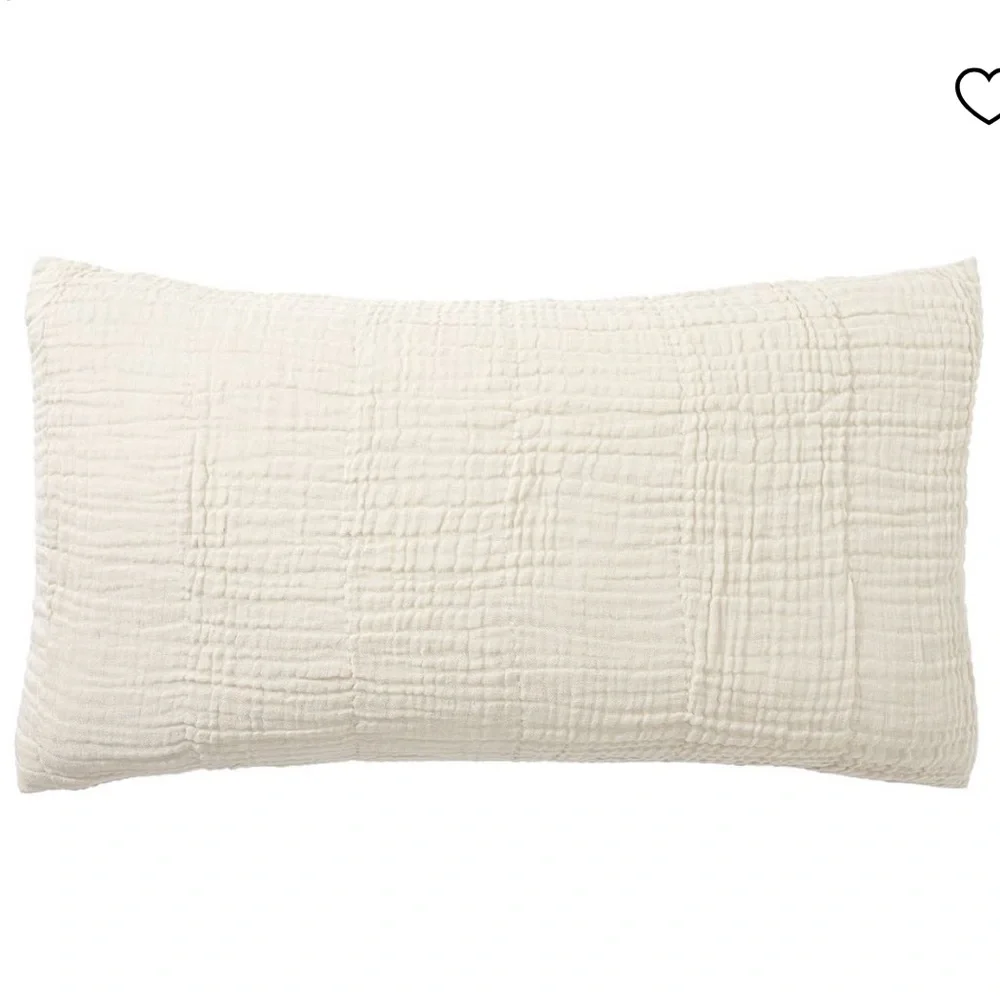 Pottery Barn Cloud King Sham in Flax